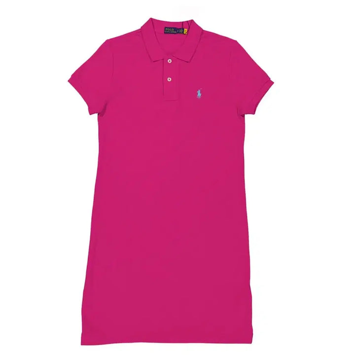 [BUNJANG] Polo Ralph Lauren Hot Pink Dress / 정품 폴로 랄프로렌 핫핑크 원피스 xxs,s (미국발송)
