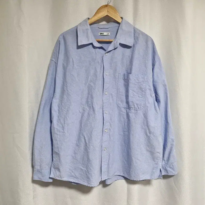 [BUNJANG] SPAO Light Blue Oversized Shirt XXL / 스파오 연블루 셔츠 남방 xxl