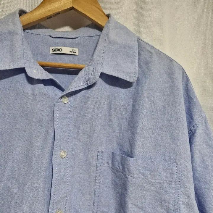 [BUNJANG] SPAO Light Blue Oversized Shirt XXL / 스파오 연블루 셔츠 남방 xxl