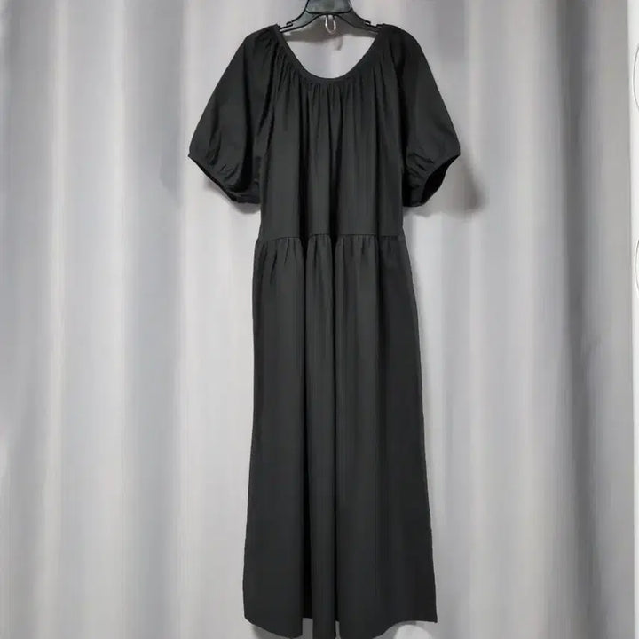 [SOLD OUT] 셔링 퍼프소매 롱원피스