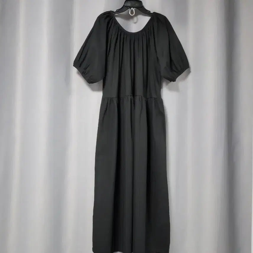 [SOLD OUT] 셔링 퍼프소매 롱원피스