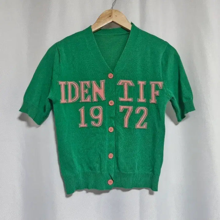 [BUNJANG] Green Short Sleeve Cardigan / 그린 반팔 가디건