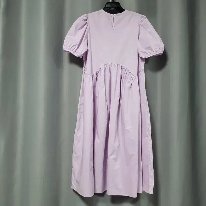 [BUNJANG] Puff Sleeve Shirring Cotton Dress / 퍼프소매 셔링 면원피스