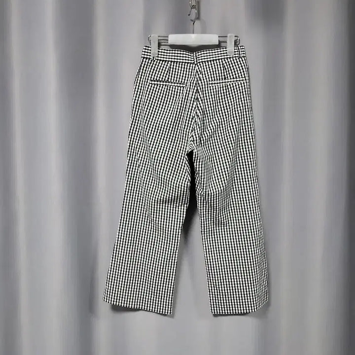 [BUNJANG] Thin Check Span Cotton Pants / 얇은 체크 스판 면바지
