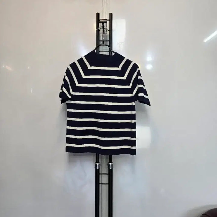 [BUNJANG] Ralph Lauren Striped Knit Short Sleeve T-Shirt / 랄프로렌단가라니트반팔티 기냥새상상태6677