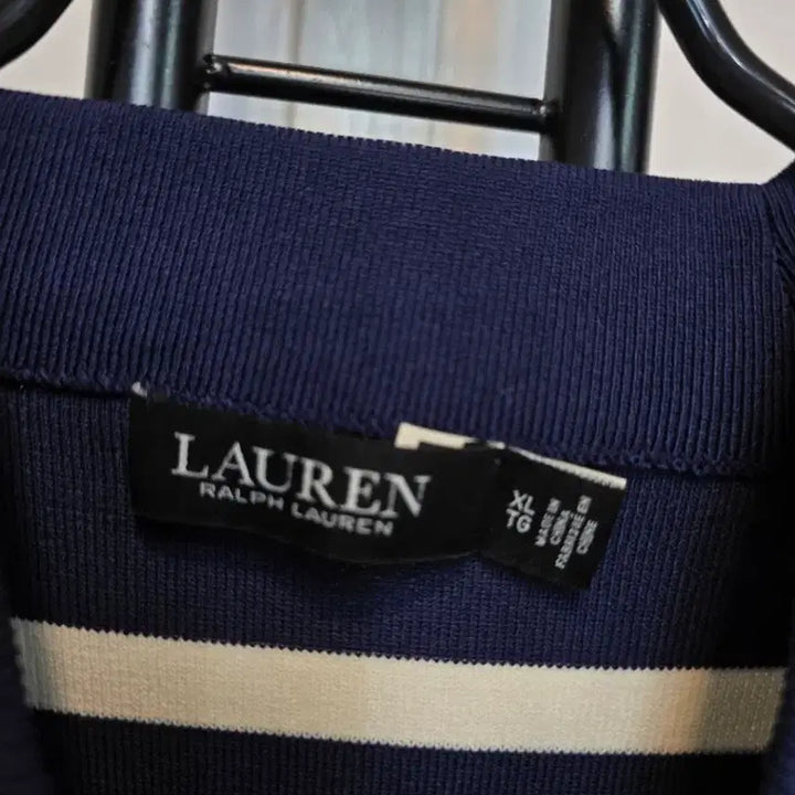 [BUNJANG] Ralph Lauren Striped Knit Short Sleeve T-Shirt / 랄프로렌단가라니트반팔티 기냥새상상태6677