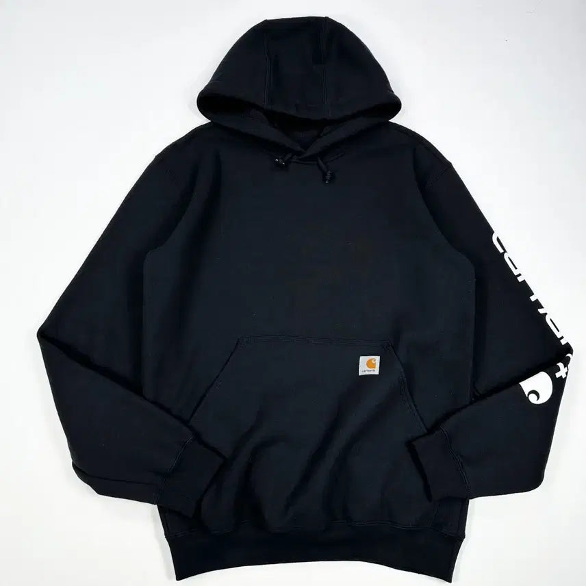[BUNJANG] Carhartt Original Fit Basic Hoodie Black / (실측L) 칼하트 오리지널핏 베이직 후드티 블랙