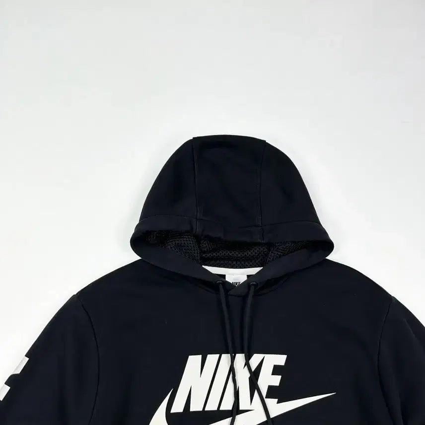 [BUNJANG] Nike Air Center Logo Tech Hoodie Black / (M) 나이키 에어 센터로고 테크 후드티 블랙