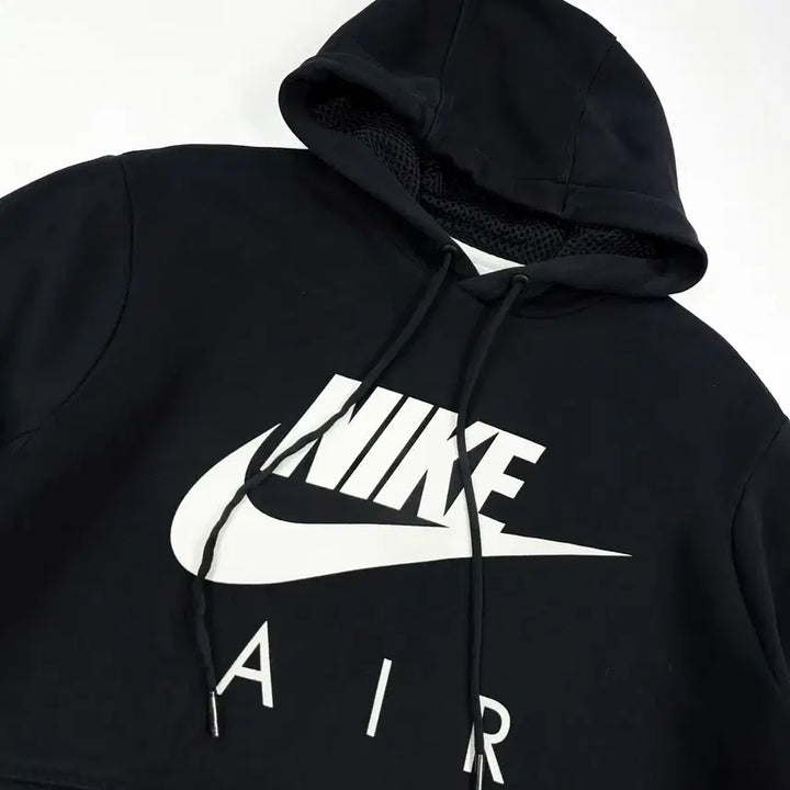 [BUNJANG] Nike Air Center Logo Tech Hoodie Black / (M) 나이키 에어 센터로고 테크 후드티 블랙