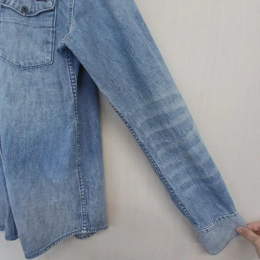 [BUNJANG] Superdry Vintage Denim Shirt / 수퍼드라이 빈티지 데님 셔츠