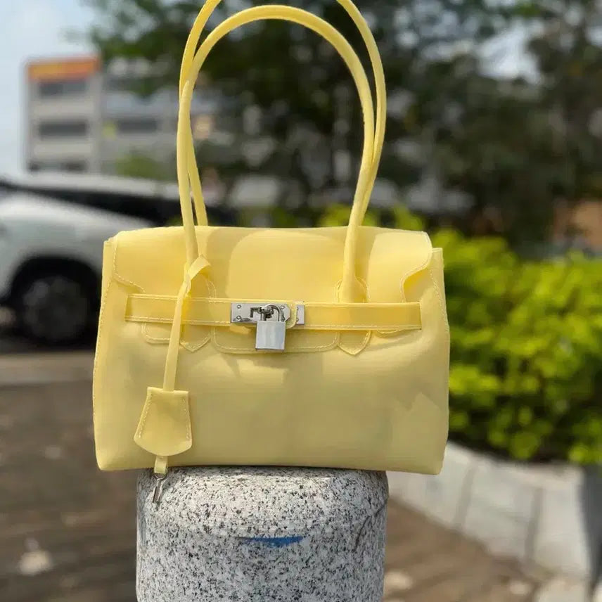 [BUNJANG] Kiki Jelly Birkin Bag Yellow / 키키 젤리버킨백 퍼킨백 옐로우