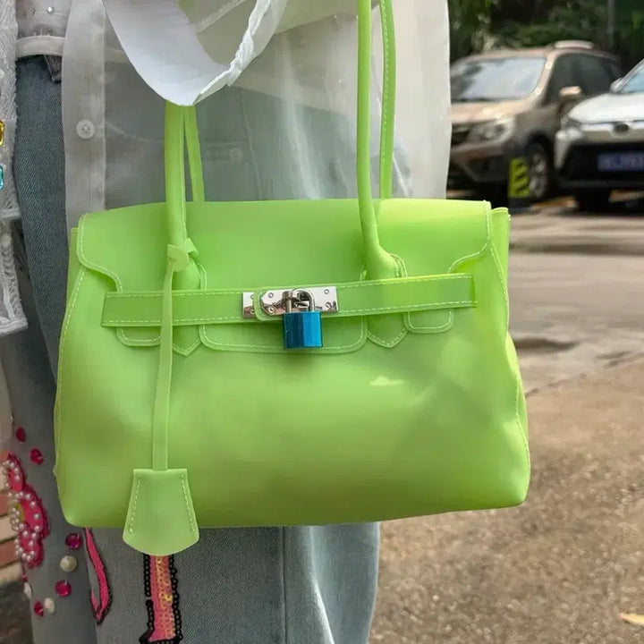 [BUNJANG] Kiki Jelly Birkin Bag Yellow / 키키 젤리버킨백 퍼킨백 옐로우