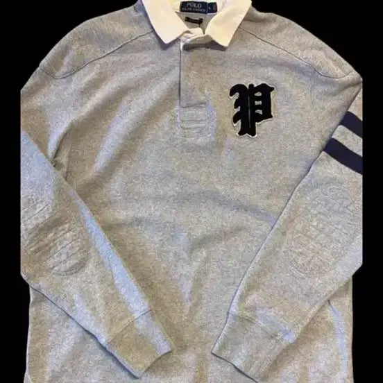 [BUNJANG] Polo Ralph Lauren Big Pony Rugby Shirt Grey L / 폴로 랄프로렌 럭비티 그레이 긴팔
