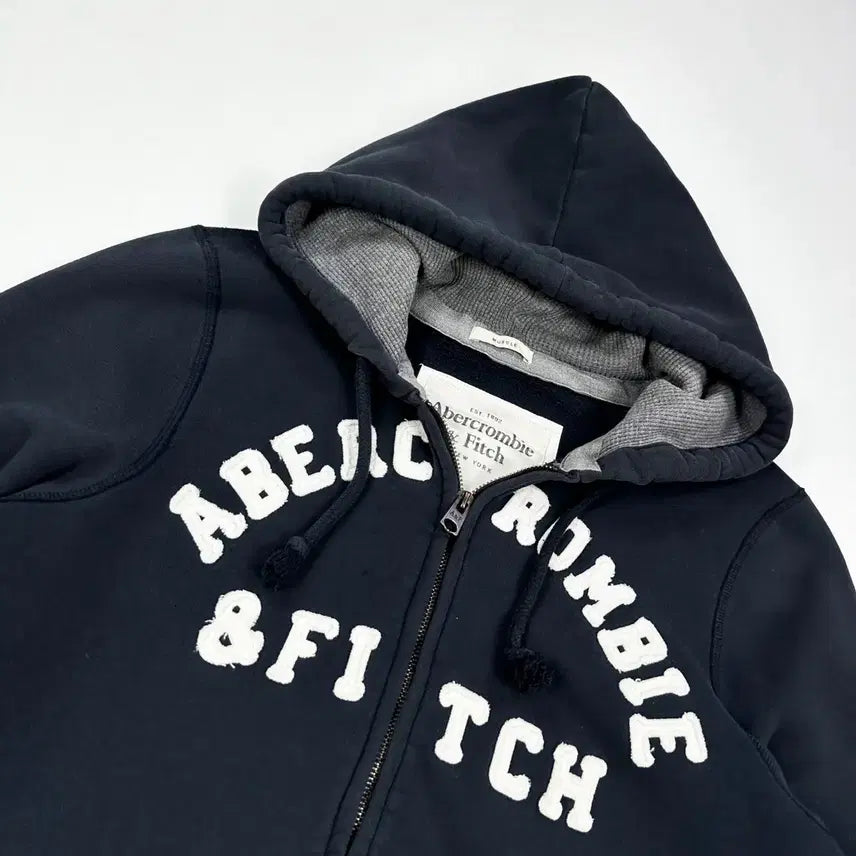 [BUNJANG] Abercrombie OG Y2K Black Hoodie Zip-Up XL / (오염존재, XL) 아베크롬비 og y2k 후드집업 블랙
