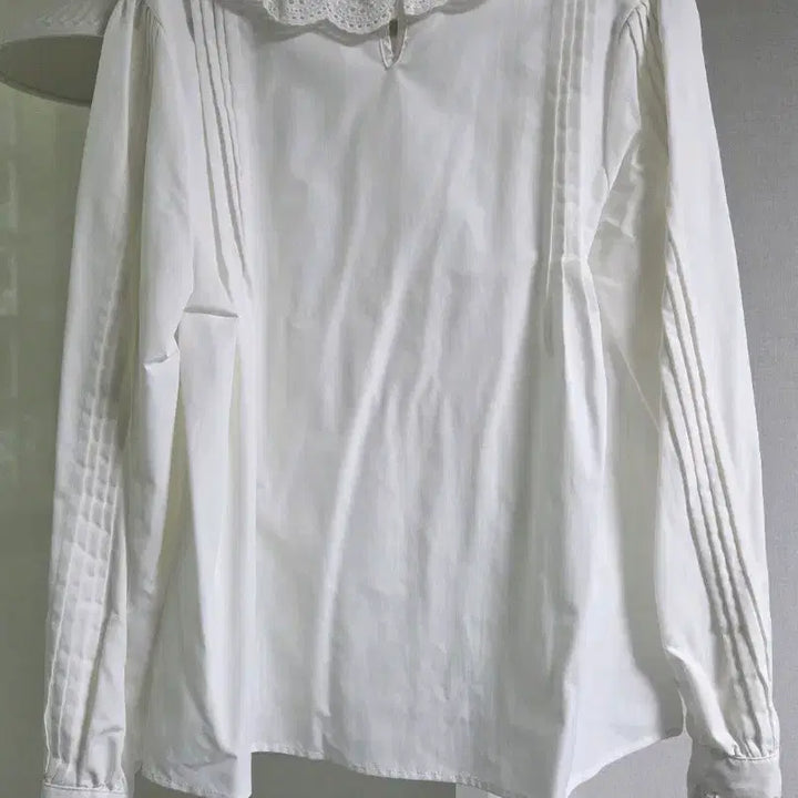 [BUNJANG] Lace Collar White Blouse XL / 레이스 카라 화이트 블라우스 XL