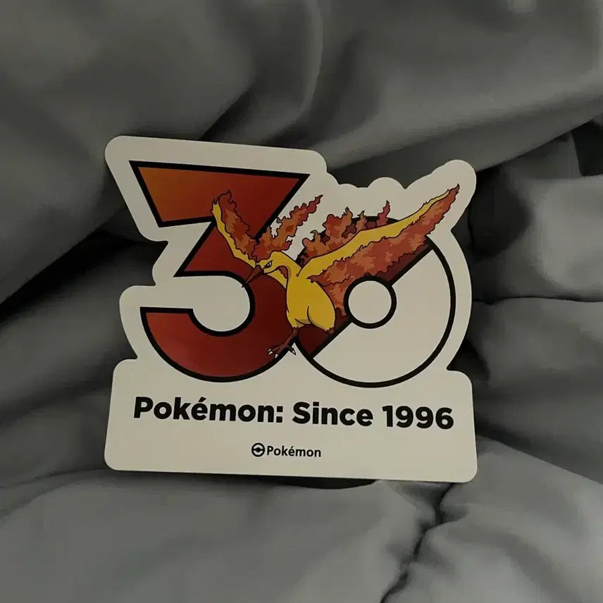 [BUNJANG] Pokemon 30th Anniversary Fire Sticker / 포켓몬 30주년 기념 스티커 파이어