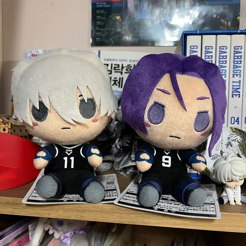 [BUNJANG] Blue Lock Nagi &amp; Reo Kuji Plush Doll Bundle Set / 블루록 나기 레오 쿠지 누이구루미 인형 일괄