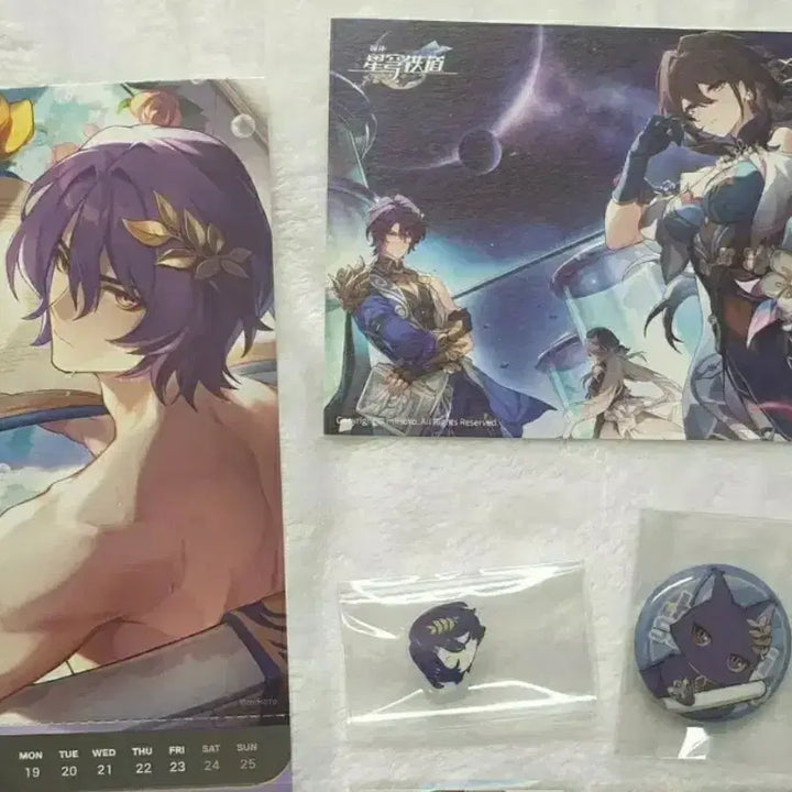 [BUNJANG] Honkai Star Rail Argenti Bundle Set Mini Acrylic Film / 붕괴스타레일 레이시오 공식 굿즈 일괄