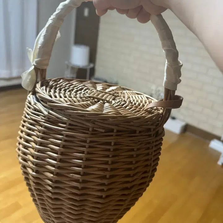 [BUNJANG] Rattan Basket Bag (Sealed) / 라탄 바구니  가방 (미개봉)