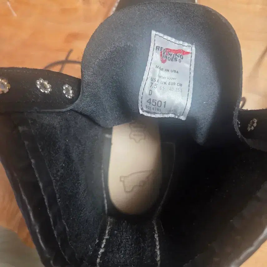 [BUNJANG] Red Wing Logger 4501 Black Oil Slick Boots / 레드윙 로거 4501 - 블랙 오일 슬릭 (7.5D) 팝니다.