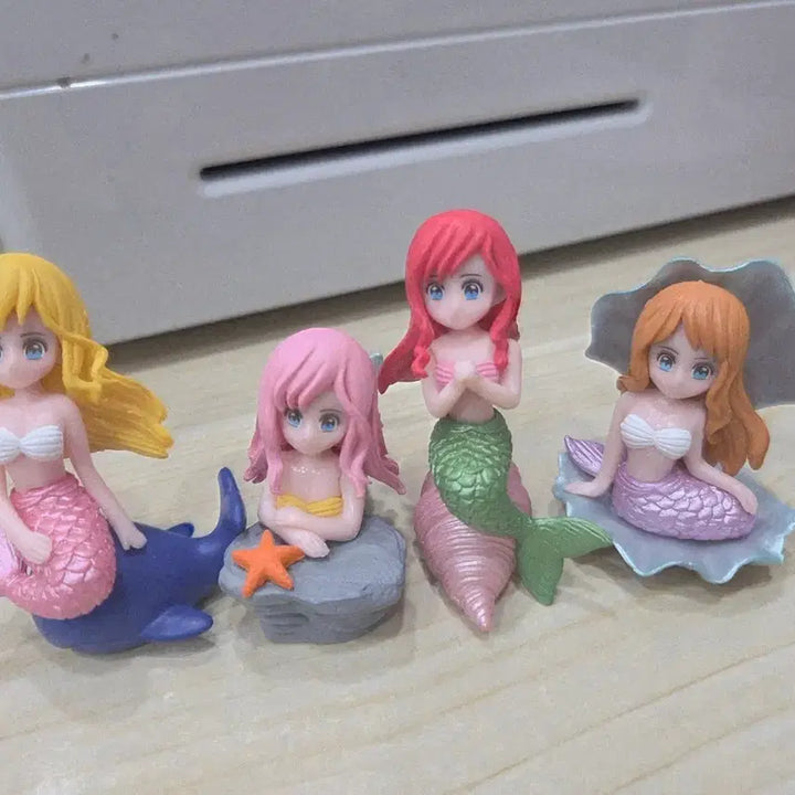 [BUNJANG] Disney The Little Mermaid Character Figure Set (4 Types) / 인어공주 캐릭터 피규어 4종 세트