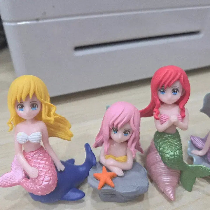 [BUNJANG] Disney The Little Mermaid Character Figure Set (4 Types) / 인어공주 캐릭터 피규어 4종 세트