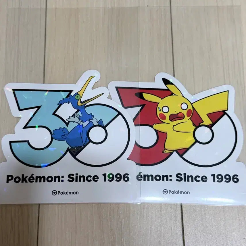 [BUNJANG] Pokemon 30th Anniversary Sticker Pikachu Wobbuffet / 포켓몬 30주년 스티커 피카츄 윽우지