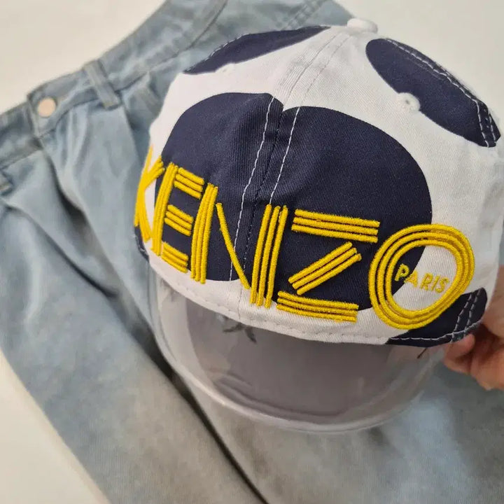 [BUNJANG] Kenzo Polka Dot Cotton Cap / 겐조  도트 스냅백