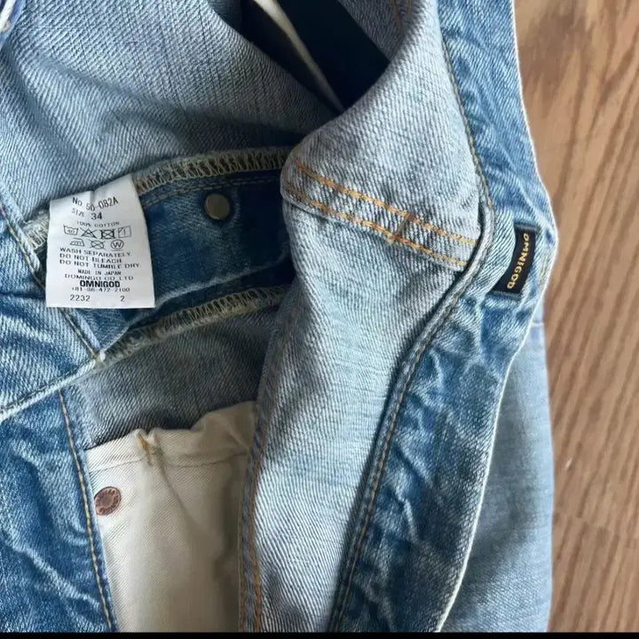 [BUNJANG] Omnigod Light Wash College Denim Pants Size 34 / 옴니갓 연청 컬리지 데님 34사이즈