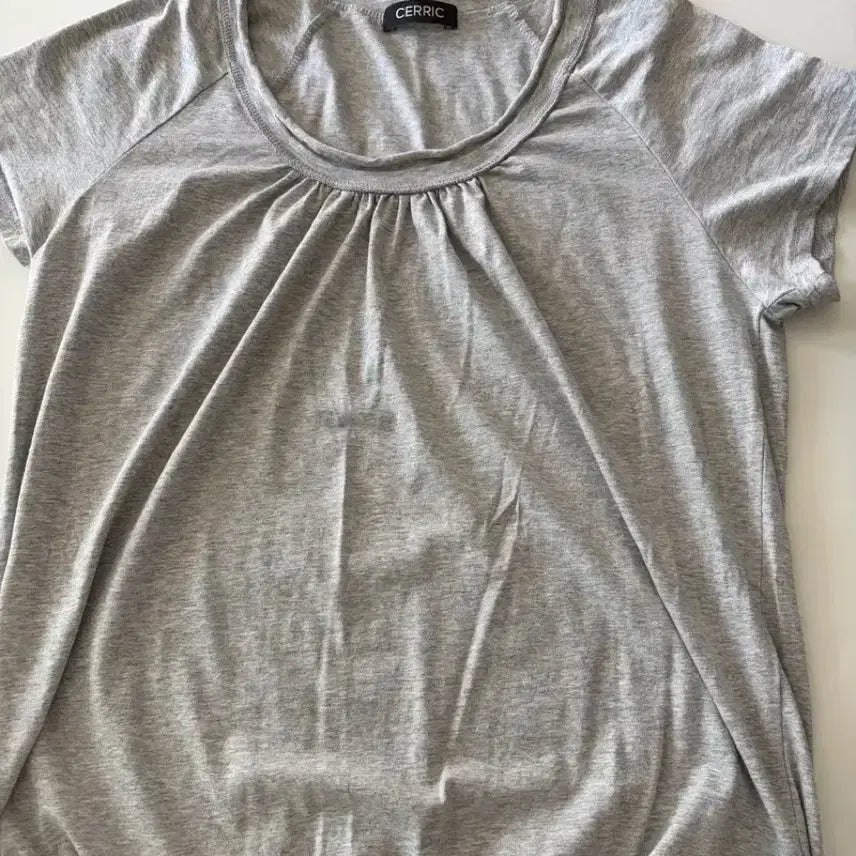 [BUNJANG] Seric Drawstring Top - Grey / 세릭 드로우스트링 탑 그레이