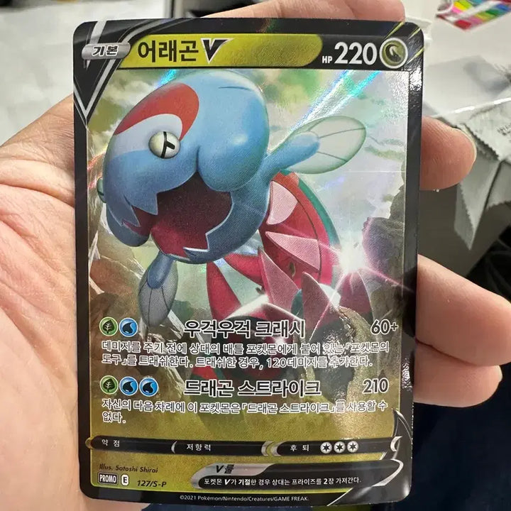 [BUNJANG] Pokemon Arctovish V Promo Card / 포켓몬 어래곤 V (Arctovish V) 프로모 카드