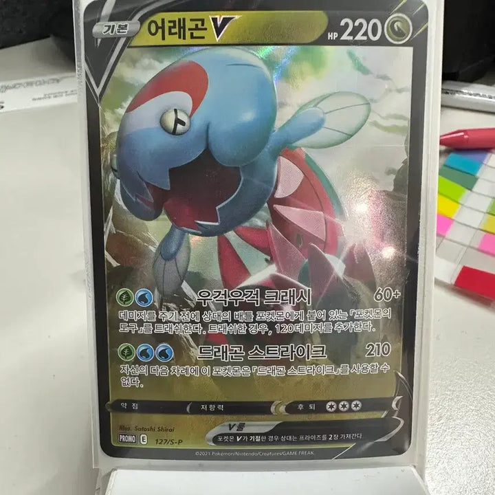 [BUNJANG] Pokemon Arctovish V Promo Card / 포켓몬 어래곤 V (Arctovish V) 프로모 카드