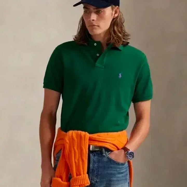 [BUNJANG] Polo Ralph Lauren Custom Slim Fit Mesh Polo Shirt SP Size / 큐알인증 ) 폴로 커스텀 슬림핏  메쉬 폴로셔츠  SP 사이즈