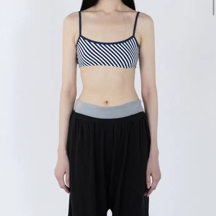 [BUNJANG] Seric Stripe Baby Top Navy / 세릭 스트라이프 베베탑 네이비