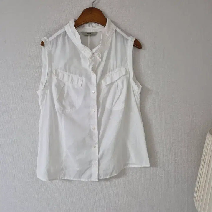 [BUNJANG] SYSTEM White Sleeveless Blouse / [한섬SYSTEM] 화이트 민소매 블라우스