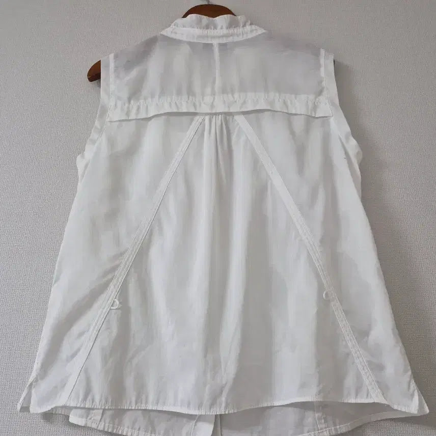 [BUNJANG] SYSTEM White Sleeveless Blouse / [한섬SYSTEM] 화이트 민소매 블라우스