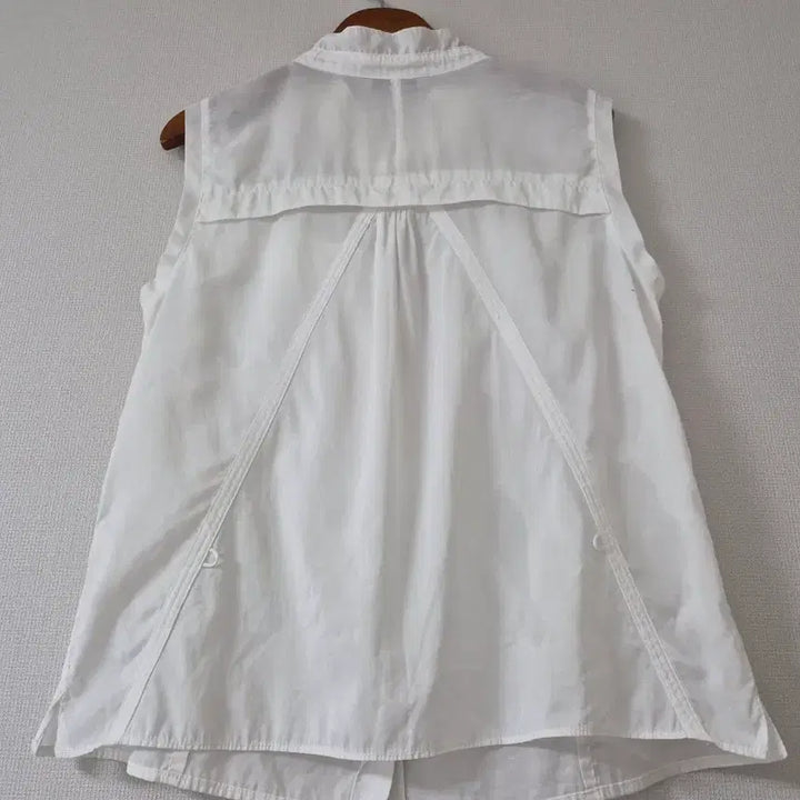 [BUNJANG] SYSTEM White Sleeveless Blouse / [한섬SYSTEM] 화이트 민소매 블라우스