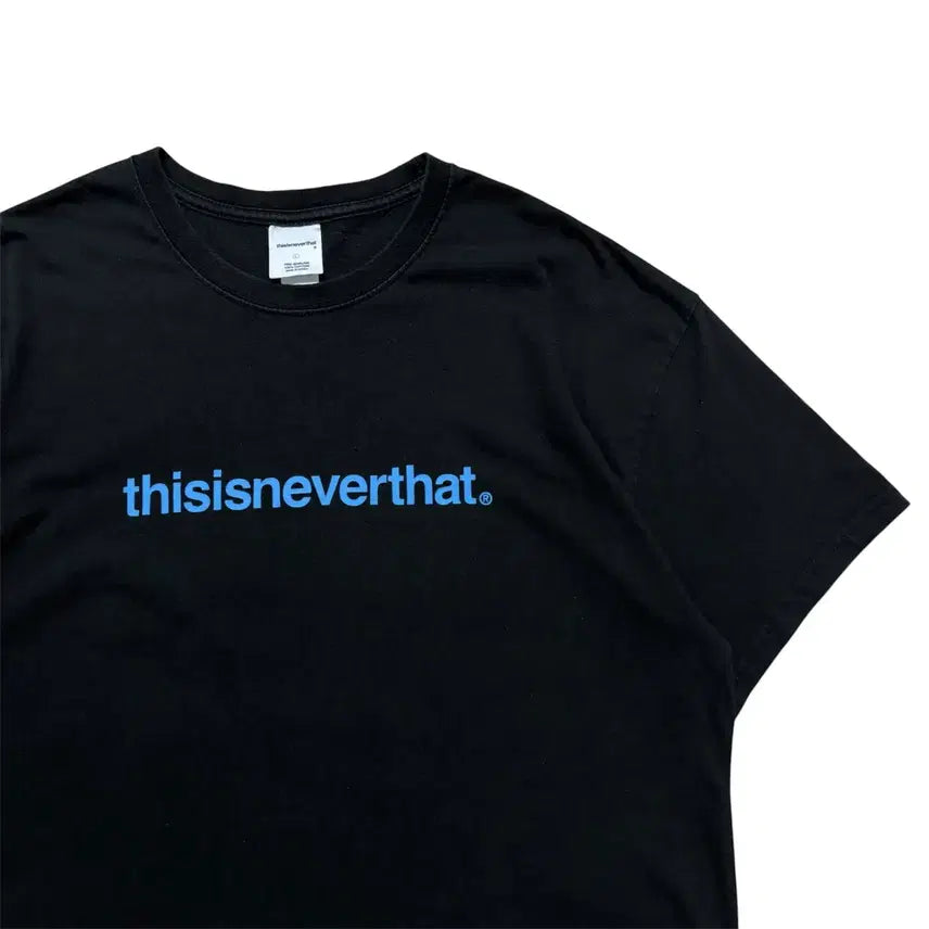 [BUNJANG] Thisisneverthat Big Printing Deep Black T-Shirt / 디스이즈네버댓 반팔티