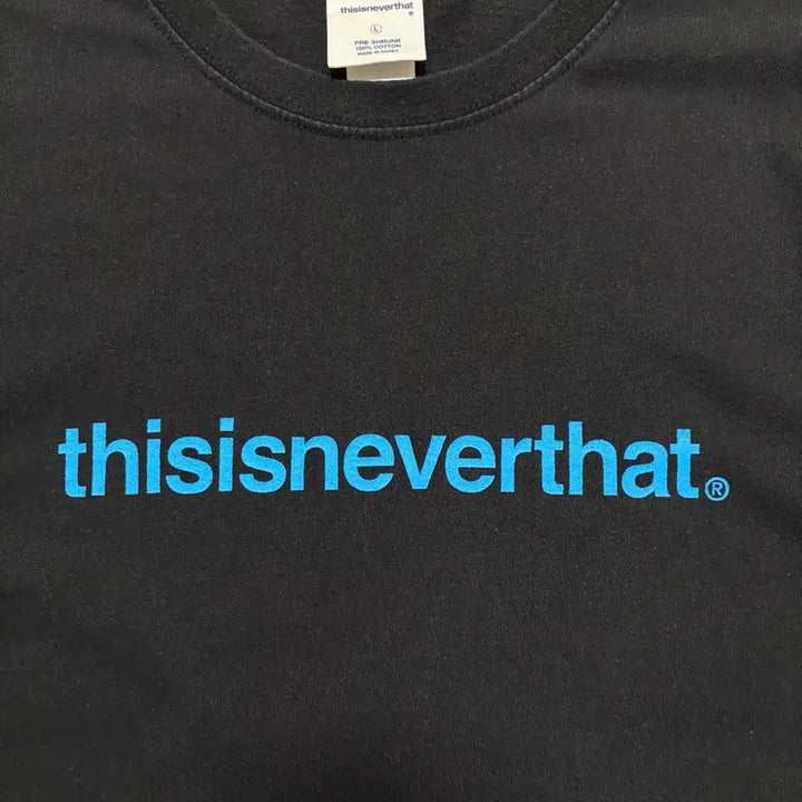 [BUNJANG] Thisisneverthat Big Printing Deep Black T-Shirt / 디스이즈네버댓 반팔티