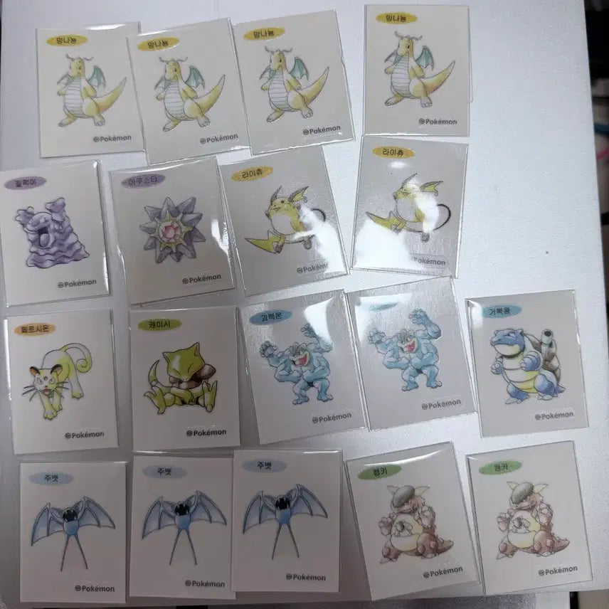 [BUNJANG] Pokemon 30th Anniversary Artwork Stickers - Duplicate Set / 포켓몬 띠부씰 30주년 아트웍 중복 정리