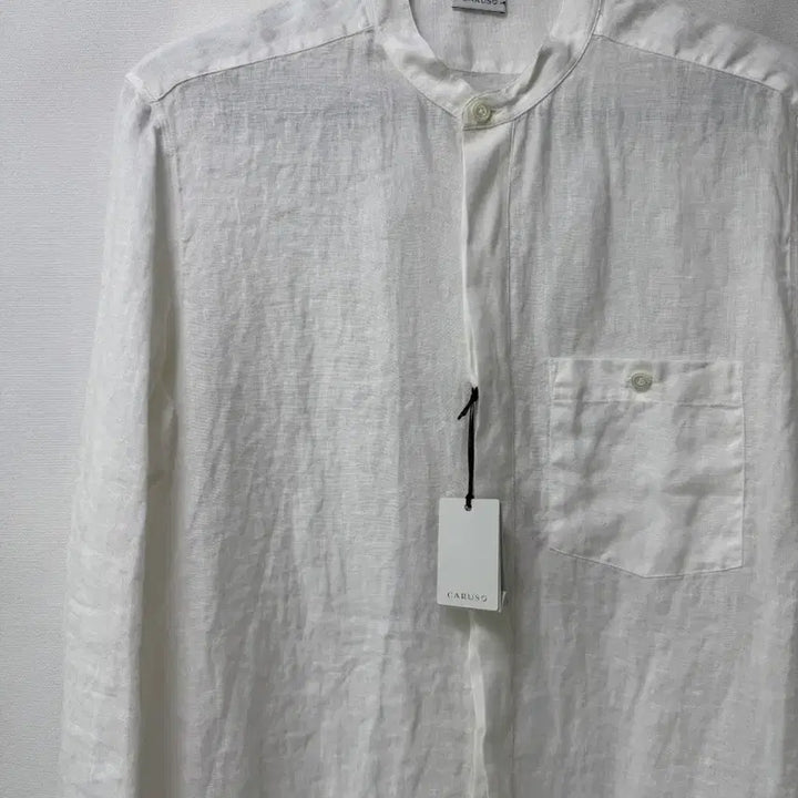 [BUNJANG] CARUSO White Linen Shirt Size 40 / CARUSO 카루소 화이트 린넨 셔츠 40