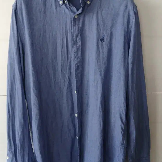 [BUNJANG] Beanpole Linen Shirt Blue Size 100 / 빈폴 셔츠 린넨 블루 100사이즈
