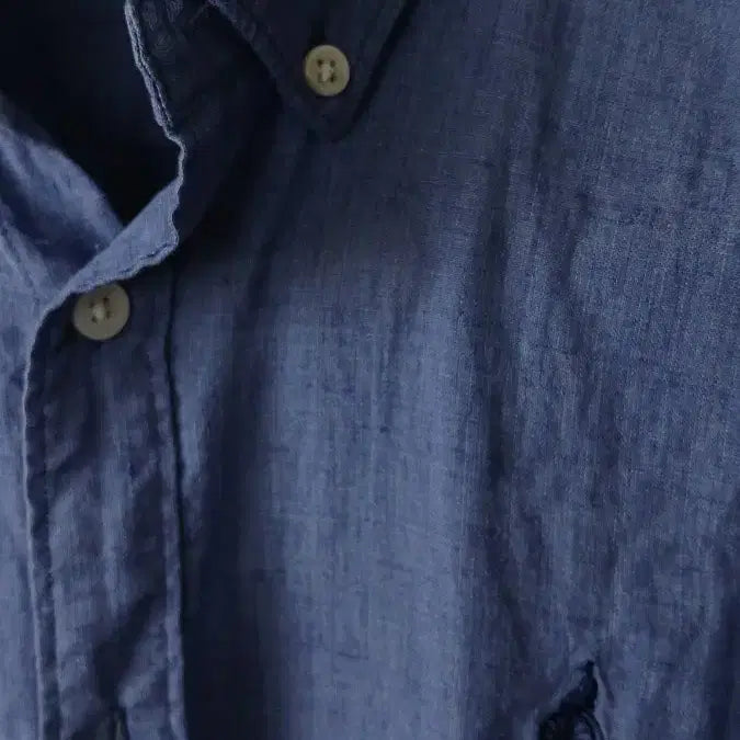 [BUNJANG] Beanpole Linen Shirt Blue Size 100 / 빈폴 셔츠 린넨 블루 100사이즈