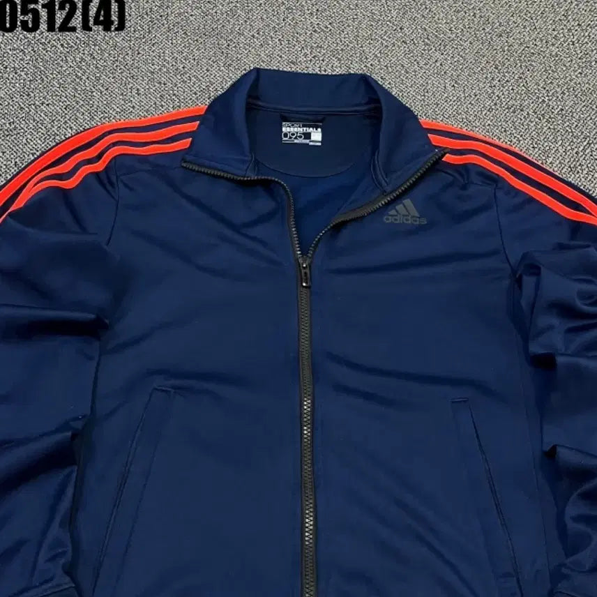 [BUNJANG] Adidas 3-Stripes Track Top Navy/Red Size 95 / 아디다스 삼선 트랙탑 네이비/레드 95 | 0512