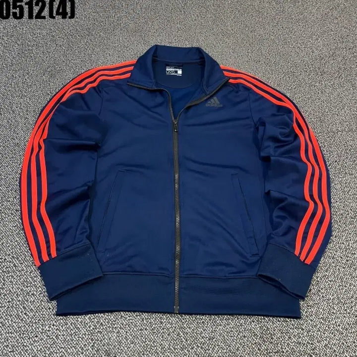 [BUNJANG] Adidas 3-Stripes Track Top Navy/Red Size 95 / 아디다스 삼선 트랙탑 네이비/레드 95 | 0512
