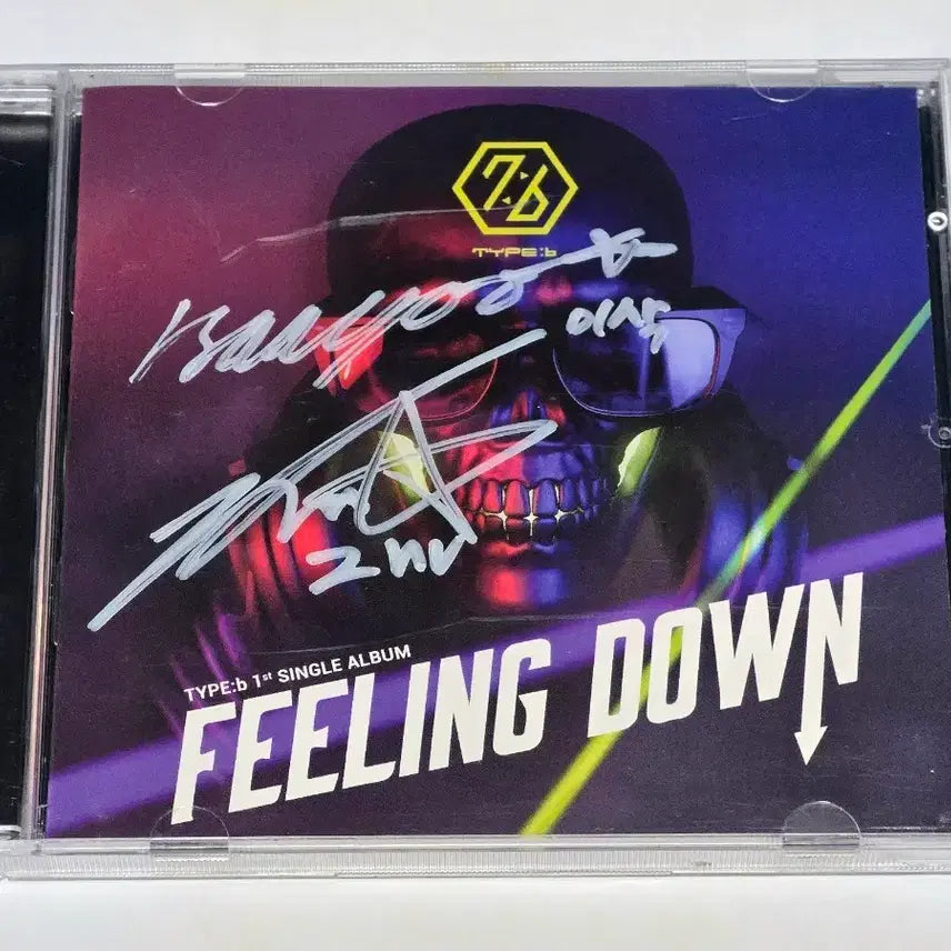 [BUNJANG] TYPE:b Feeling Down 1st Single Signed CD / (희귀/친필싸인반) 타입비(TYPE:b) 1st 싱글 - Feeling