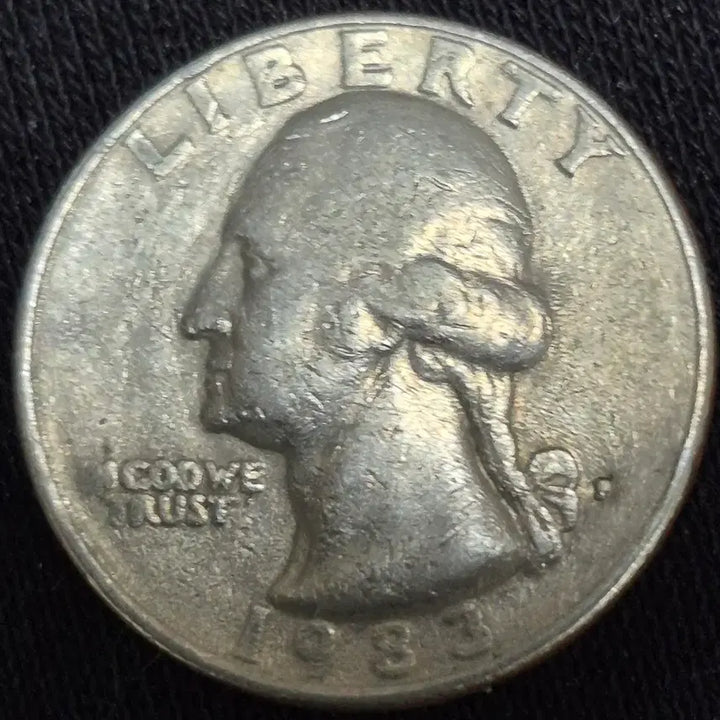 [BUNJANG] 1983 Quarter Coin (Mint Error) / 1983년p 쿼터 주화(압인에러)