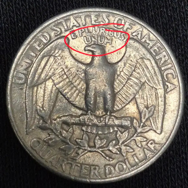 [BUNJANG] 1983 Quarter Coin (Mint Error) / 1983년p 쿼터 주화(압인에러)