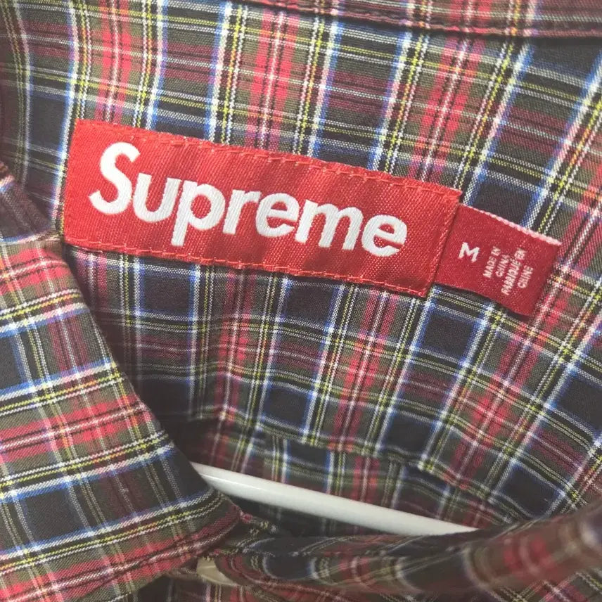 [BUNJANG] Supreme Check Short Sleeve Shirt / 슈프림 체크 반팔 셔츠