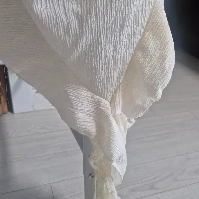 [BUNJANG] Ivory Shirring Bustier Dress / 아이보리 셔링 뷔스티에 원피스